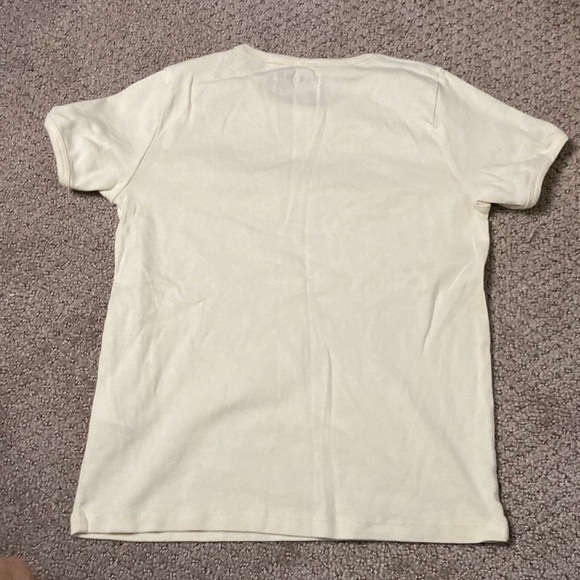 Mini Rodini Cream Short Sleeve Tee with Reindeer Design - Picture 7 of 9